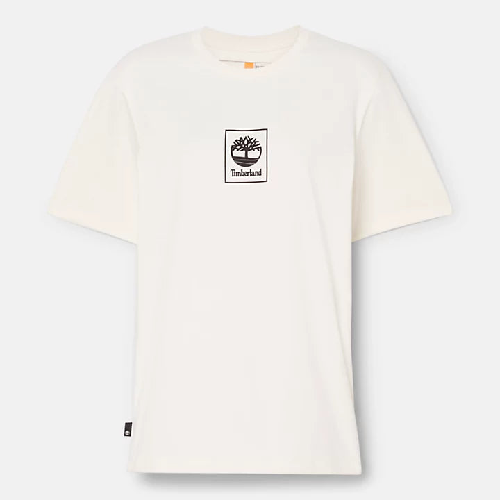 TIMBERLAND STACK LOGO T-SHIRT FOR WOMEN IN WHITE