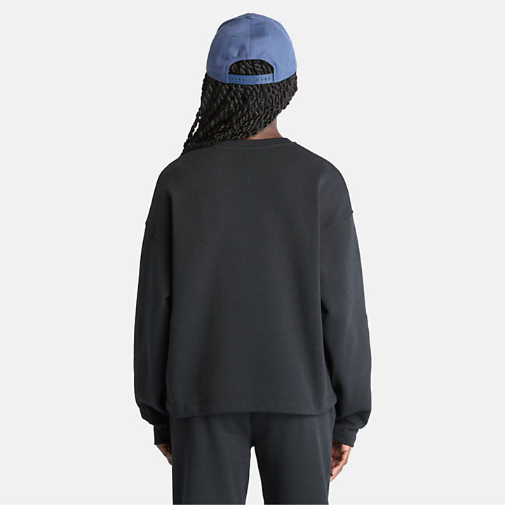 Cropped Logo Relaxed Fit Sweatshirt For Women