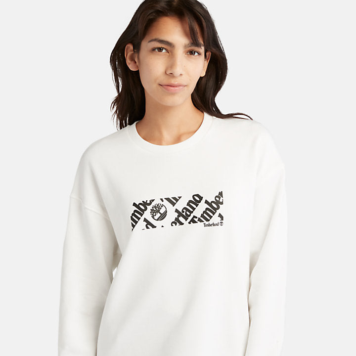 Cropped Logo Relaxed Fit Sweatshirt For Women