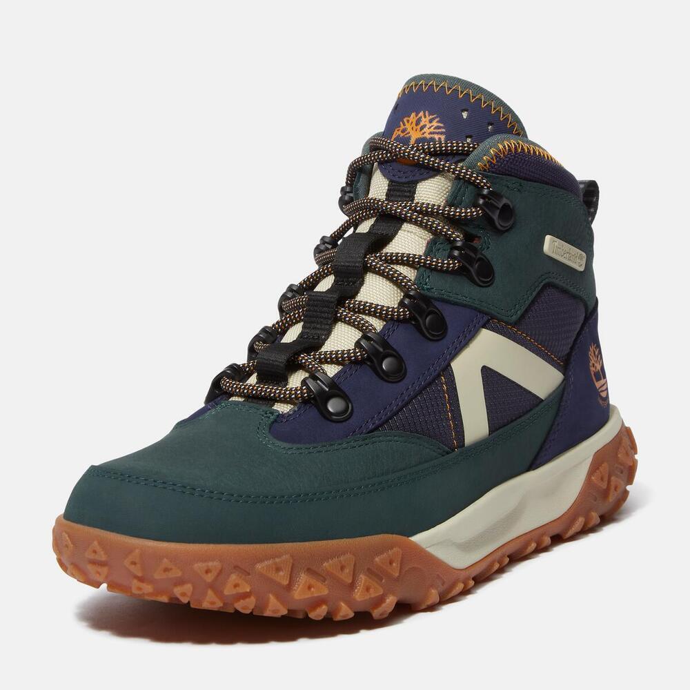 Greenstride Motion 6 Mid Lace Up Waterproof Boot For Junior