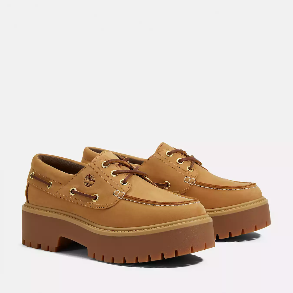 TIMBERLAND TIMBERLAND STONE STREET BOAT SHOE FOR WOMEN IN WHEAT