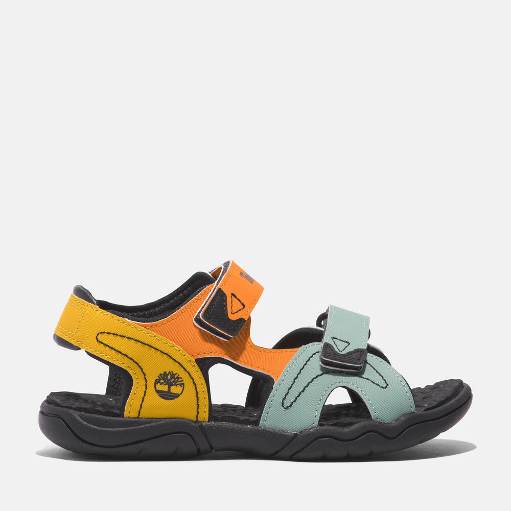 Timberland® Adventure Seeker Two-Strap Sandal for Youth. Comfortable and durable sandals for kids with two adjustable straps. Perfect for outdoor adventures.