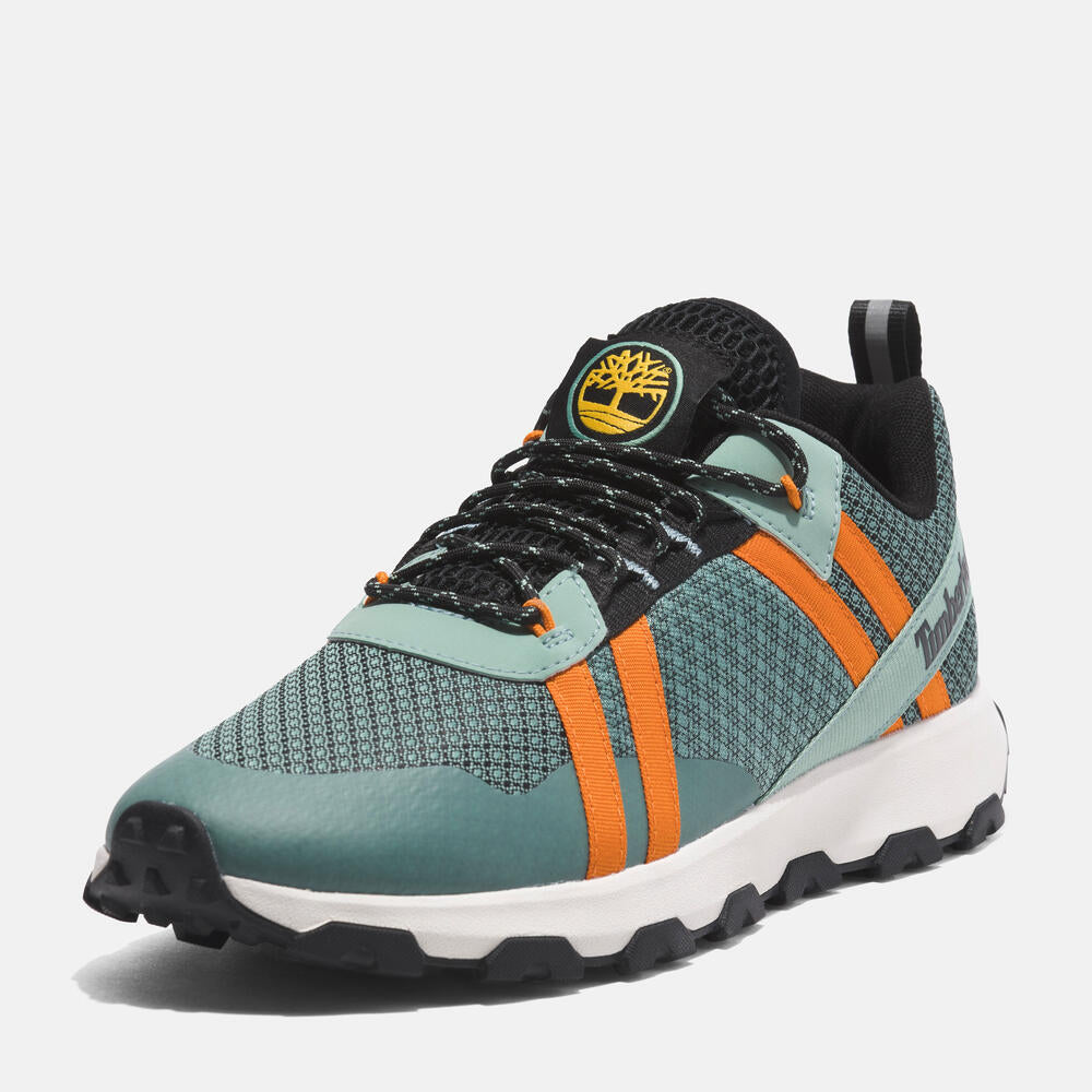 TIMBERLAND WINSOR TRAIL LOW LACE-UP SNEAKER FOR MEN IN LIGHT GREEN