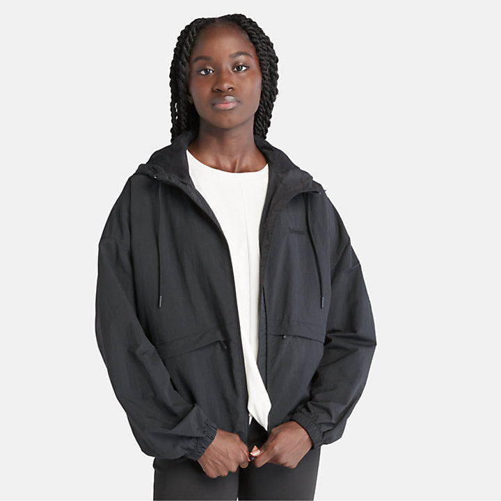 TIMBERLAND MULTI-POCKET WINDBREAKER JACKET FOR WOMEN IN BLACK