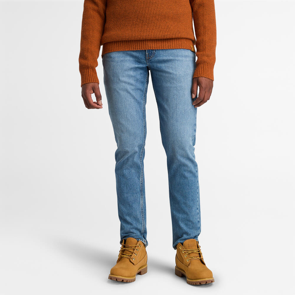 TIMBERLAND STRETCH CORE JEANS FOR MEN IN BLUE