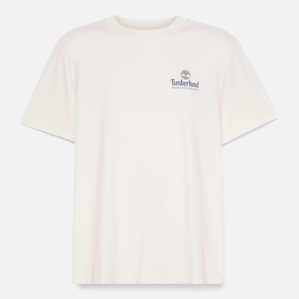 Illustrated Tree Logo Back Graphic T-Shirt For Men