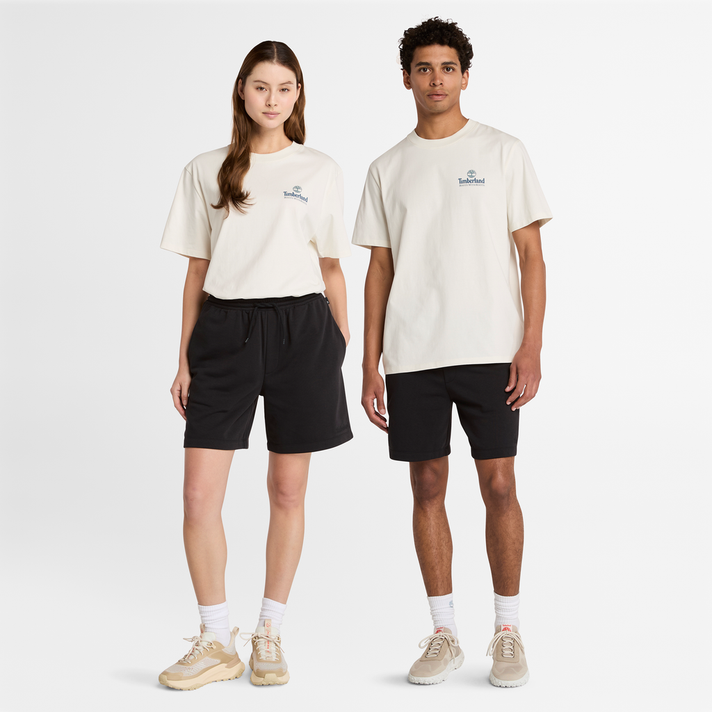 Illustrated Tree Logo Back Graphic T-Shirt For Men