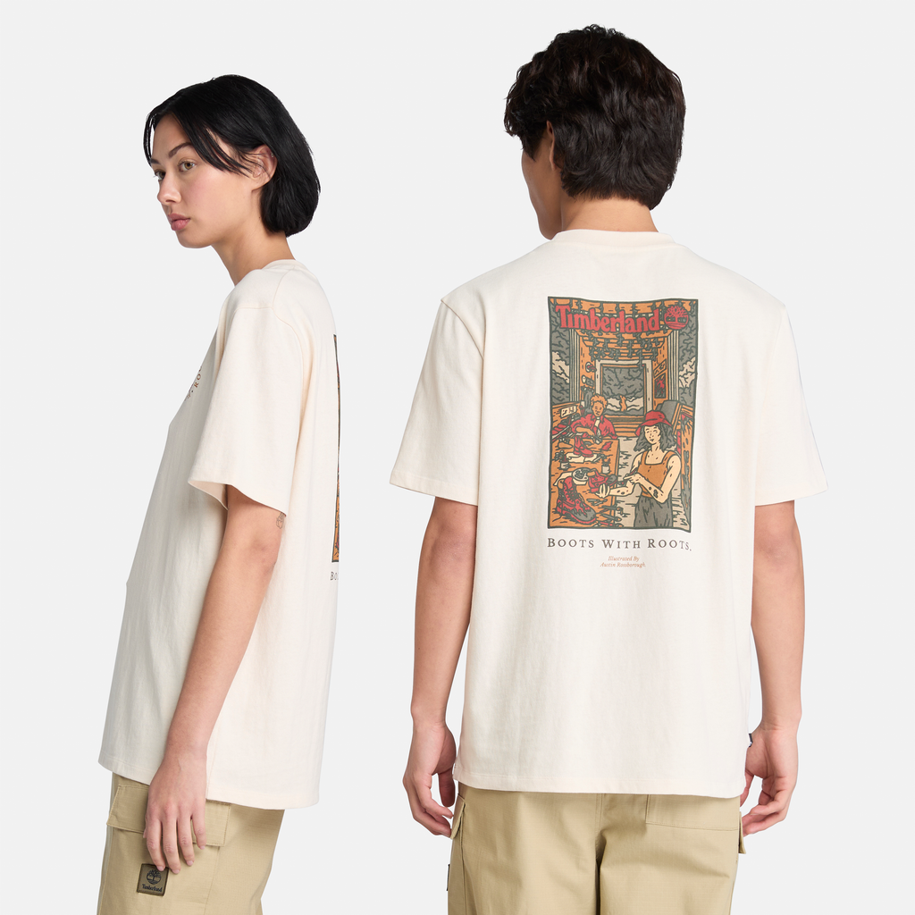 Washed Boot Lab Graphic T-Shirt For Men