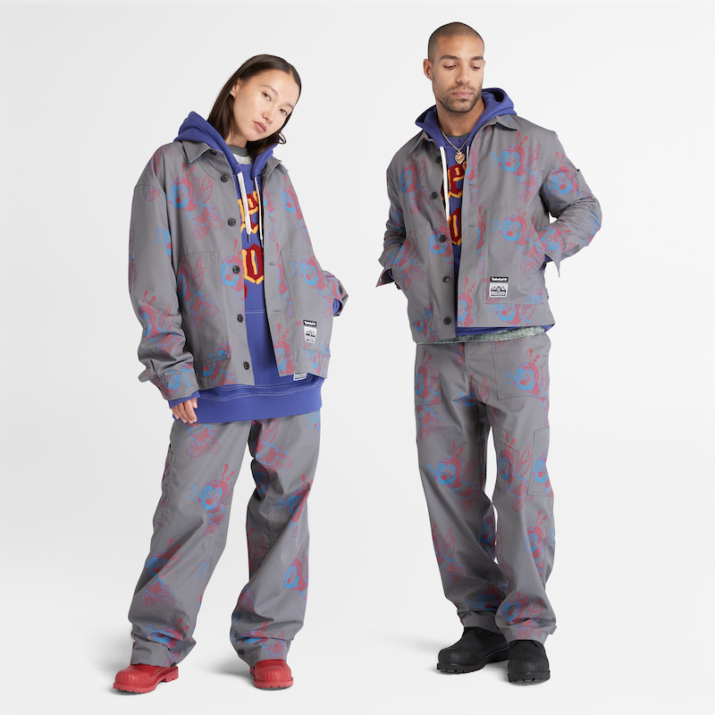 TIMBERLAND BEE LINE X TIMBERLAND PRINTED JACKET FOR ALL GENDERS IN GREY