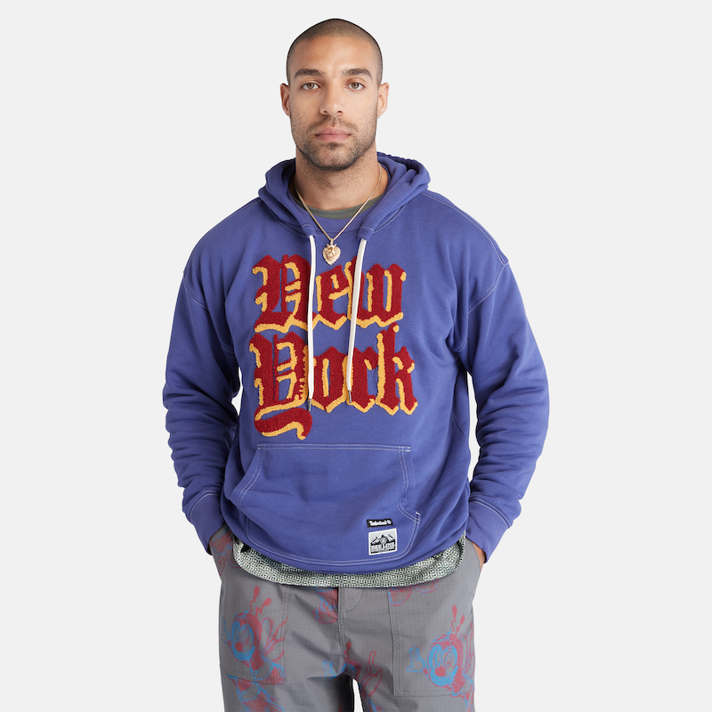 TIMBERLAND BEE LINE X TIMBERLAND NEW YORK HOODIE FOR ALL GENDERS IN BLUE