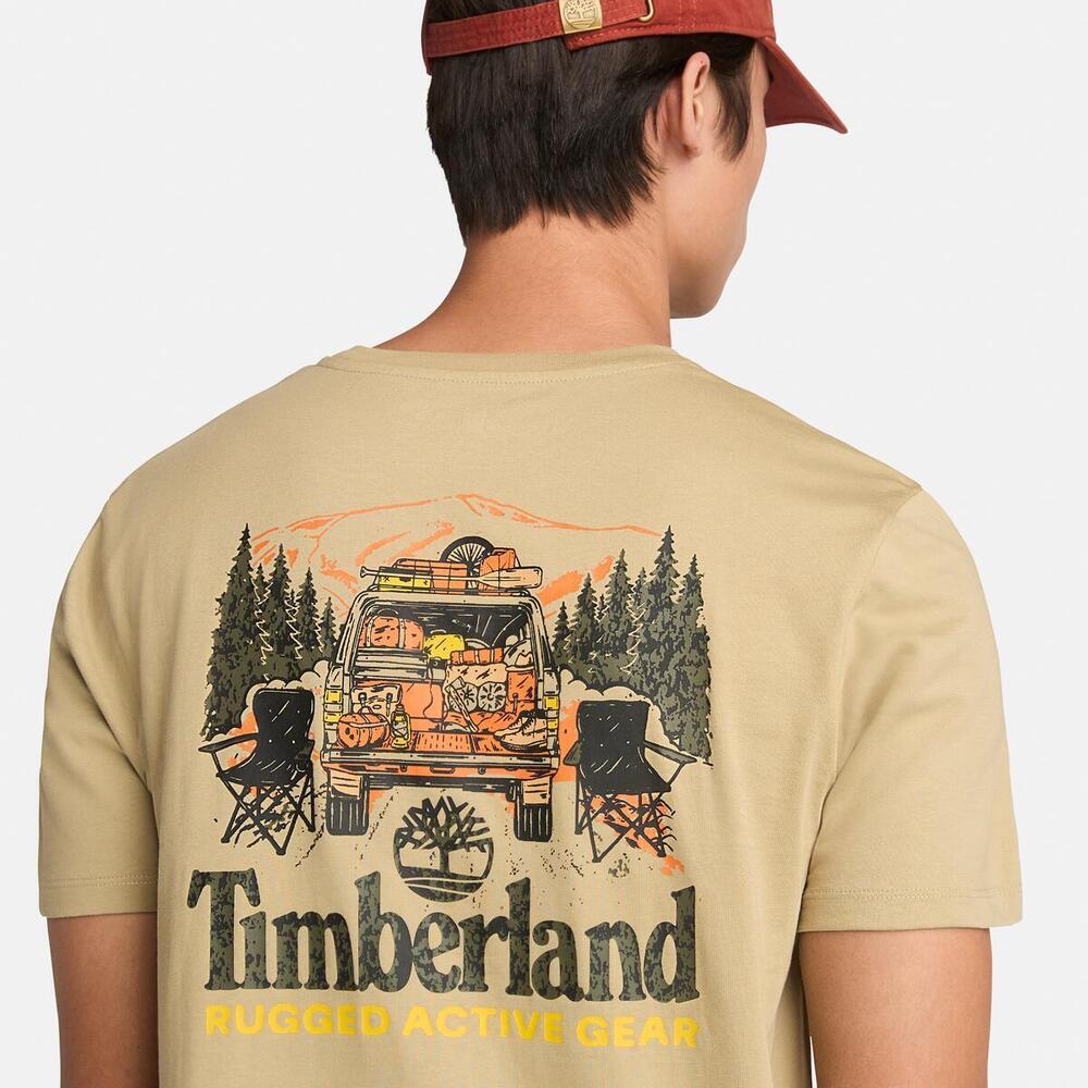 Washed Back On The Road Graphic T-Shirt For Men