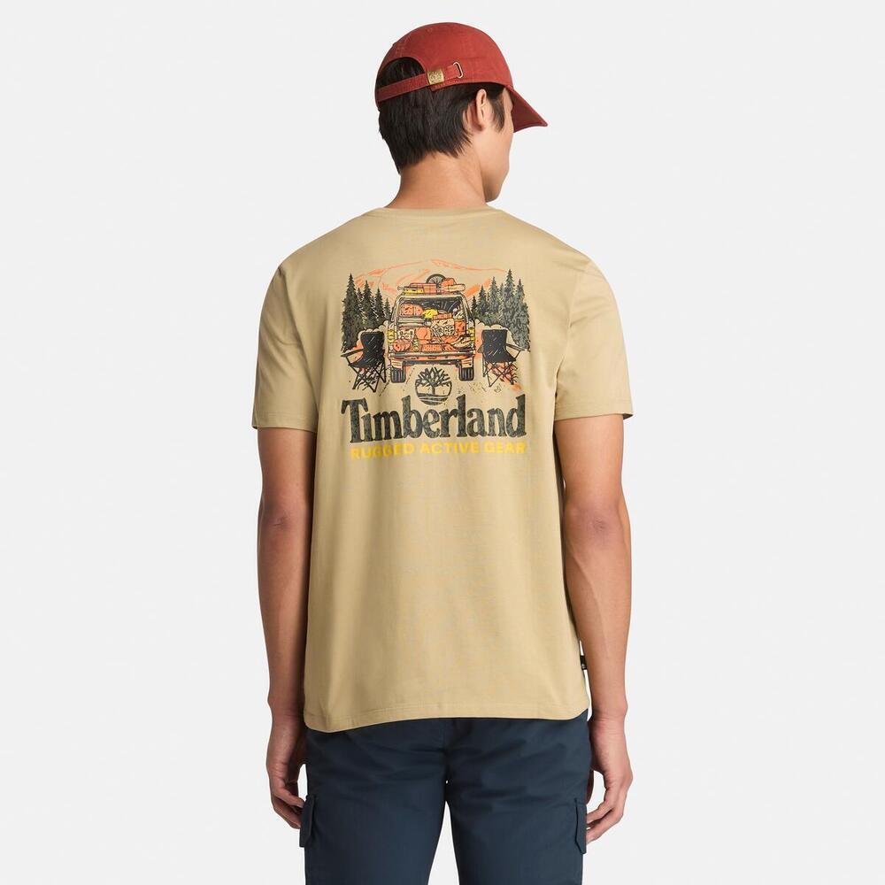 Washed Back On The Road Graphic T-Shirt For Men