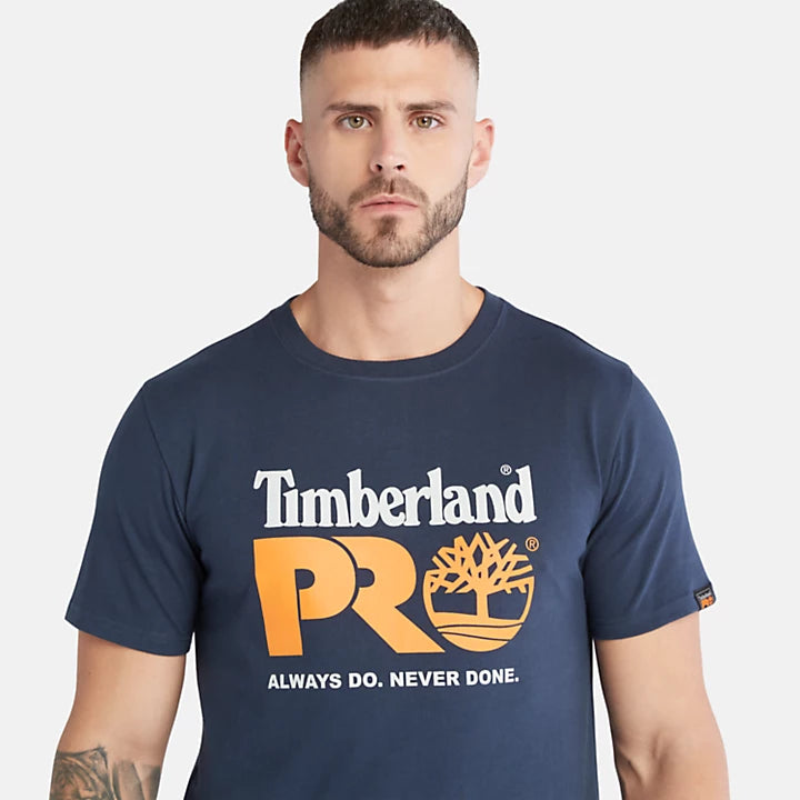 Timberland PRO Core Logo T-Shirt For Men In Navy
