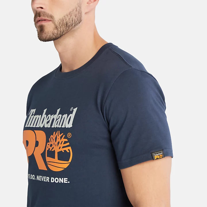 Timberland PRO® Core Logo T-Shirt For Men In Navy