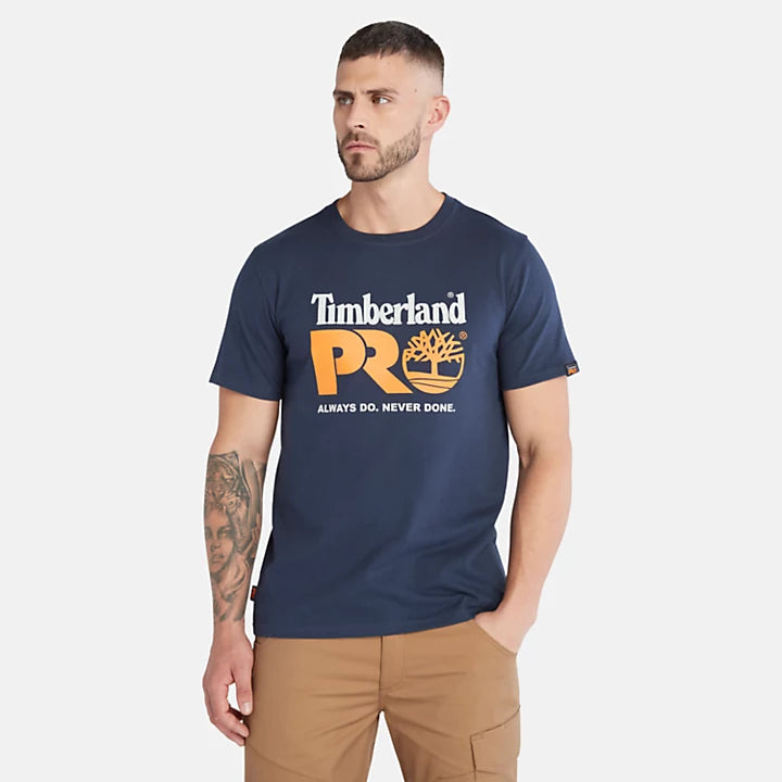 Timberland PRO Core Logo T-Shirt For Men In Navy