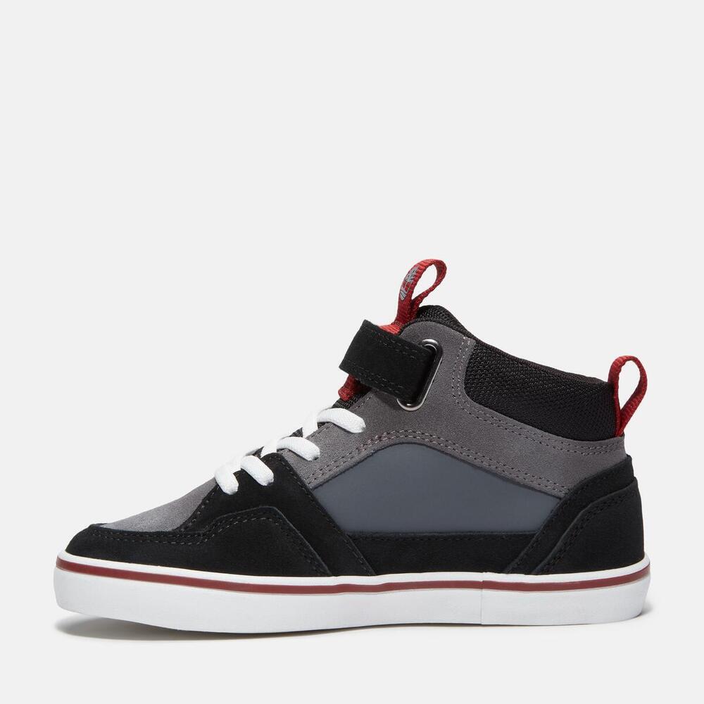 Stone Jump Mid Hook & Loop Sneaker For Youth