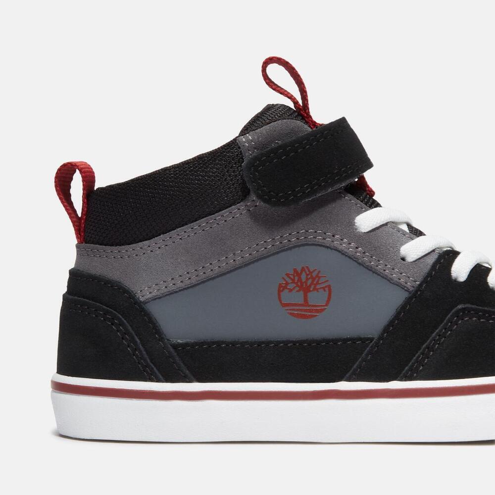 Stone Jump Mid Hook & Loop Sneaker For Youth