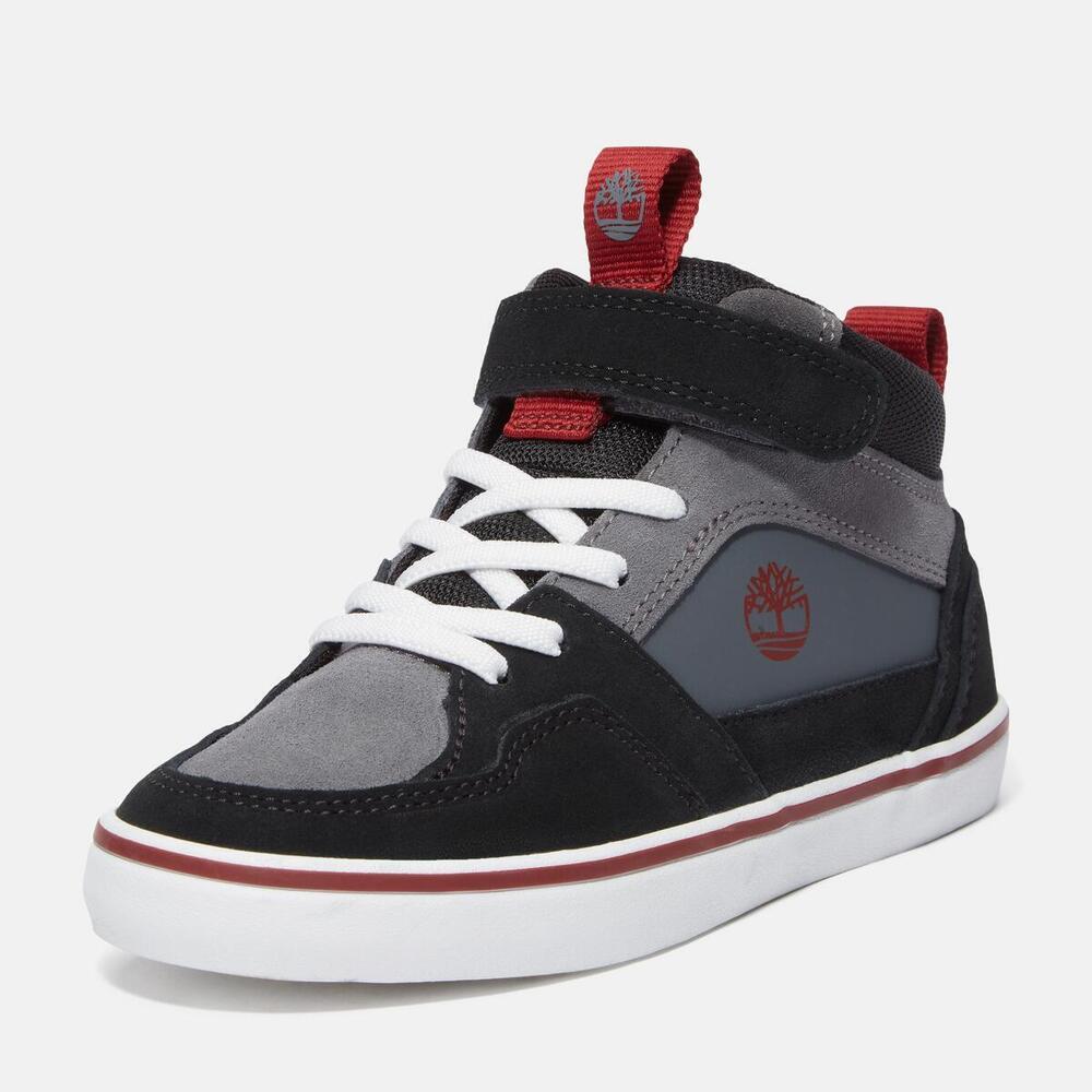 Stone Jump Mid Hook & Loop Sneaker For Youth