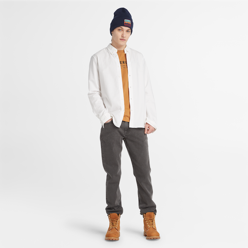 Long Sleeve Oxford Shirt For Men