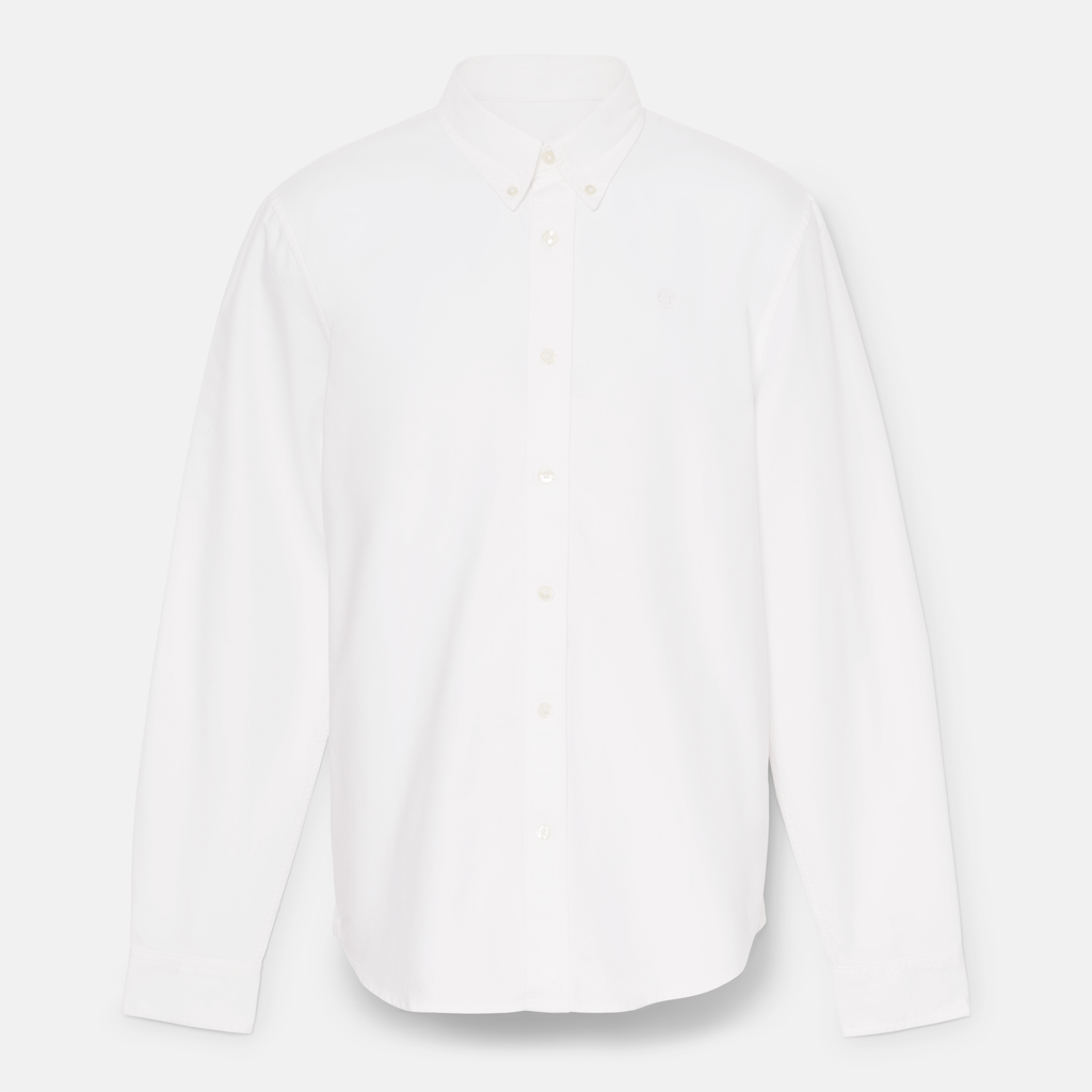 Long Sleeve Slim-Fit Oxford Shirt For Men
