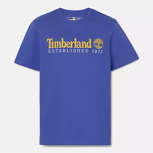 TIMBERLAND EST. 1973 CREW T-SHIRT FOR ALL GENDER IN BLUE