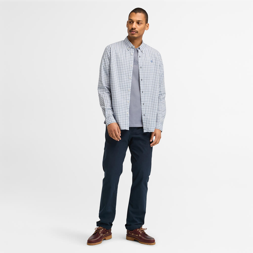 Stretch Poplin Check Shirt for Men – Timberland South Africa