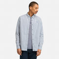 Stretch Poplin Check Shirt for Men