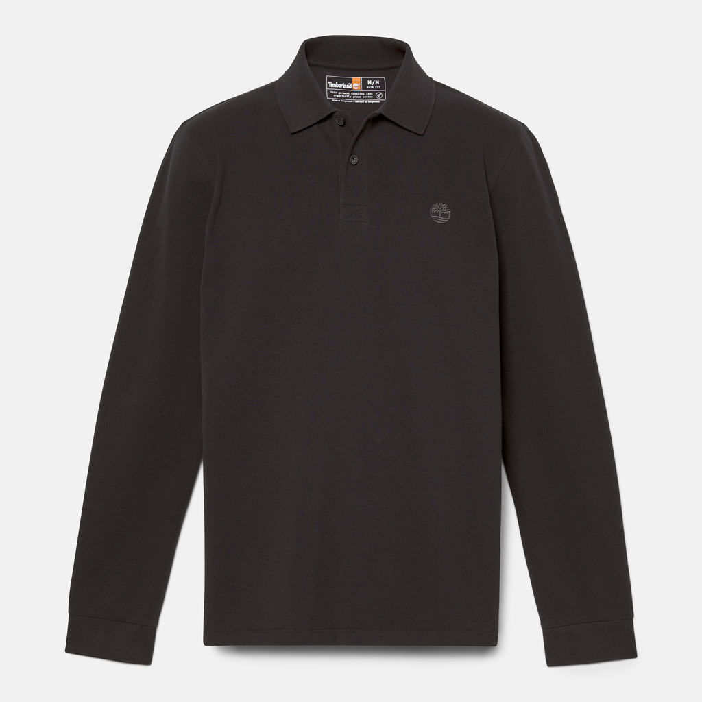Millers River Long Sleeve Pique Polo For Men
