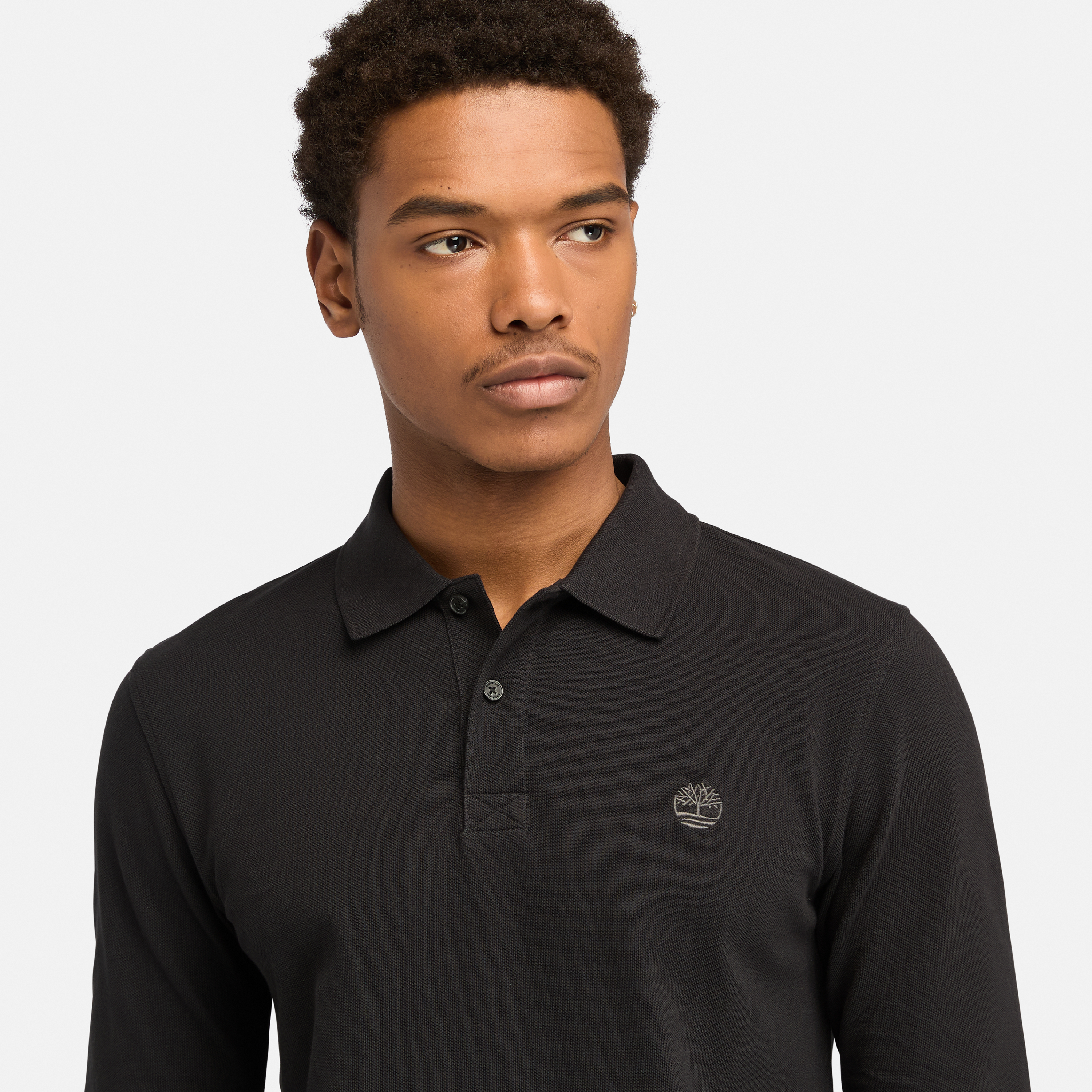 Millers River Long Sleeve Pique Polo For Men