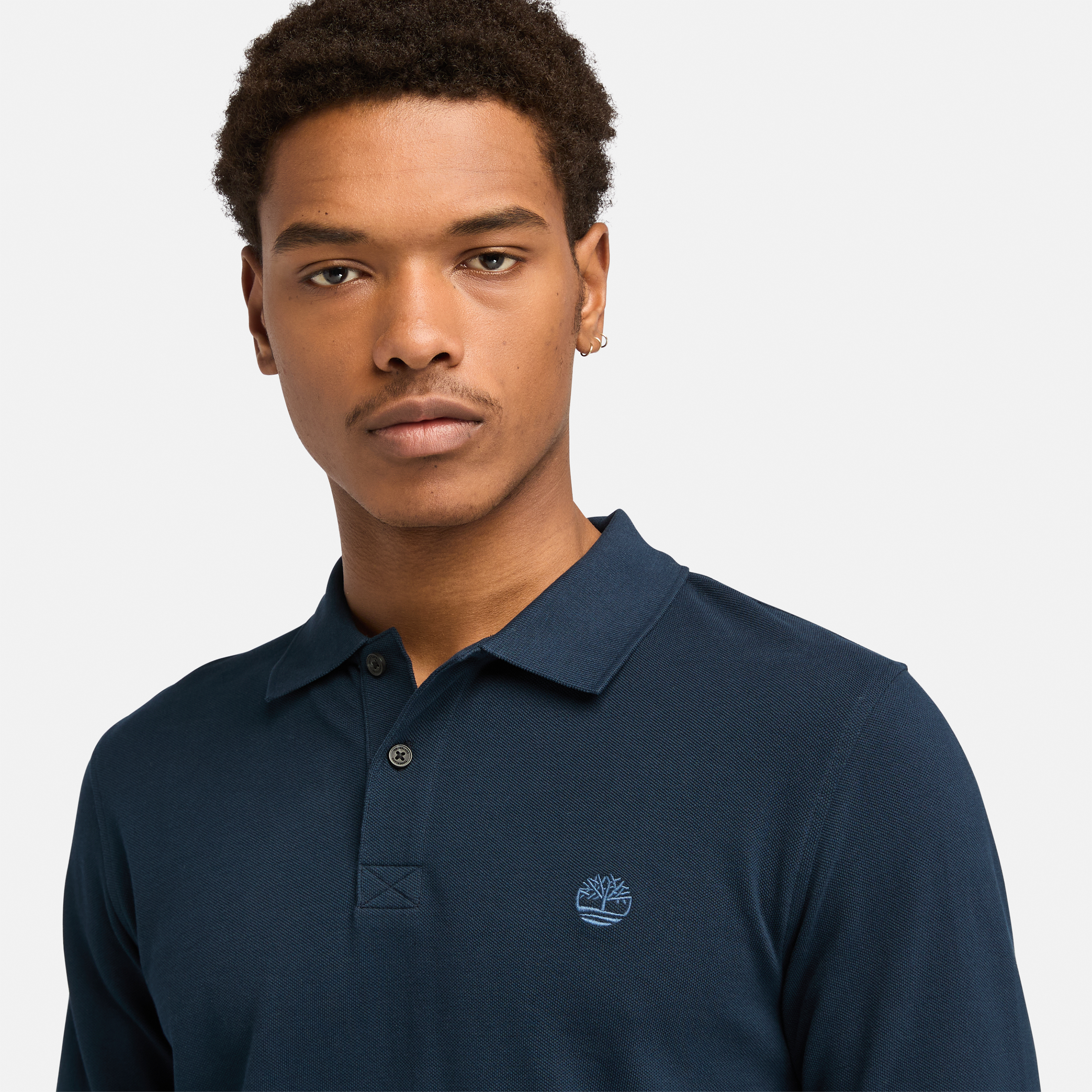 Millers River Long Sleeve Pique Polo For Men