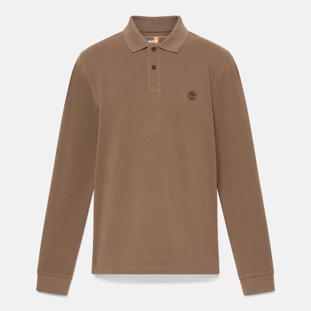 Millers River Long Sleeve Pique Polo For Men