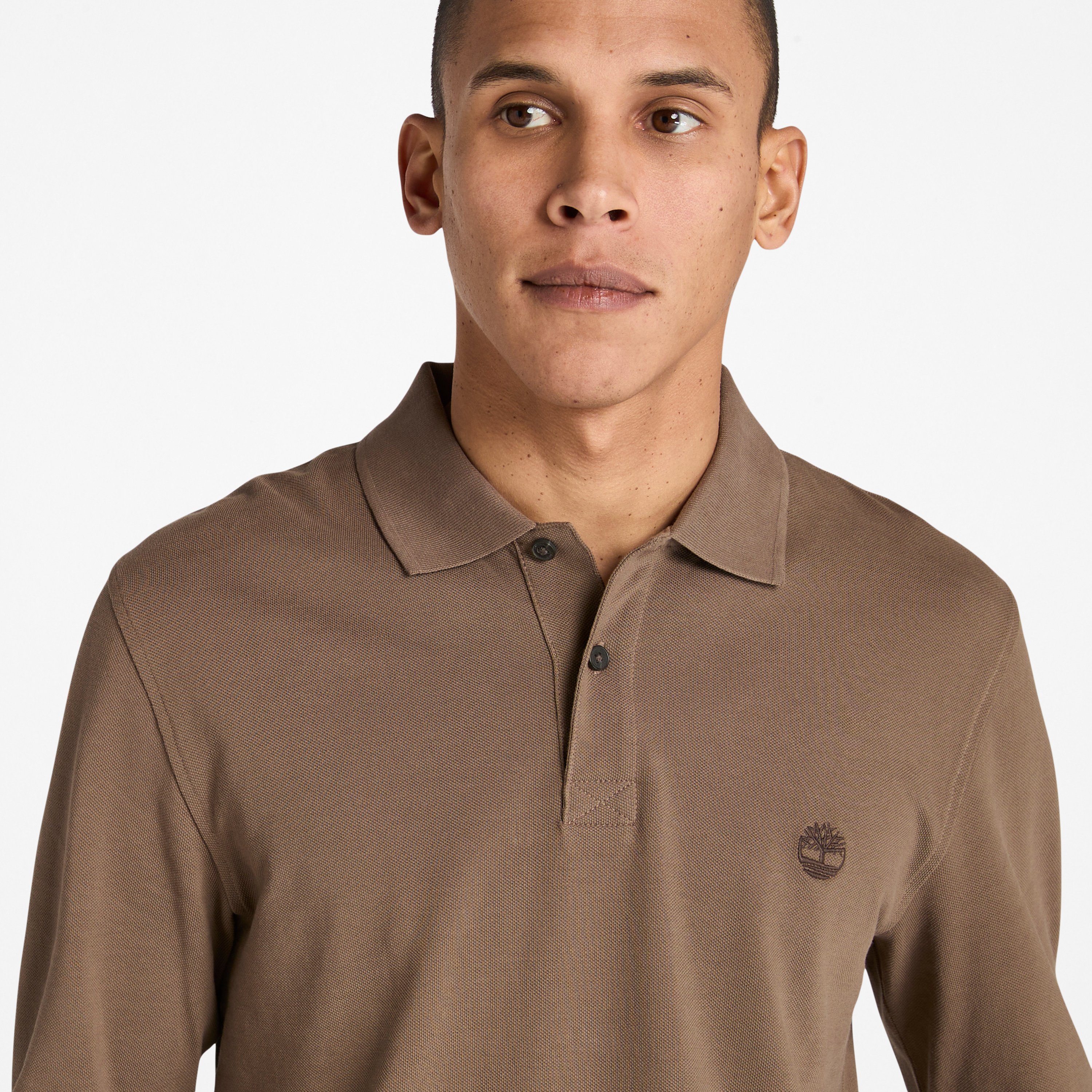 Millers River Long Sleeve Pique Polo For Men