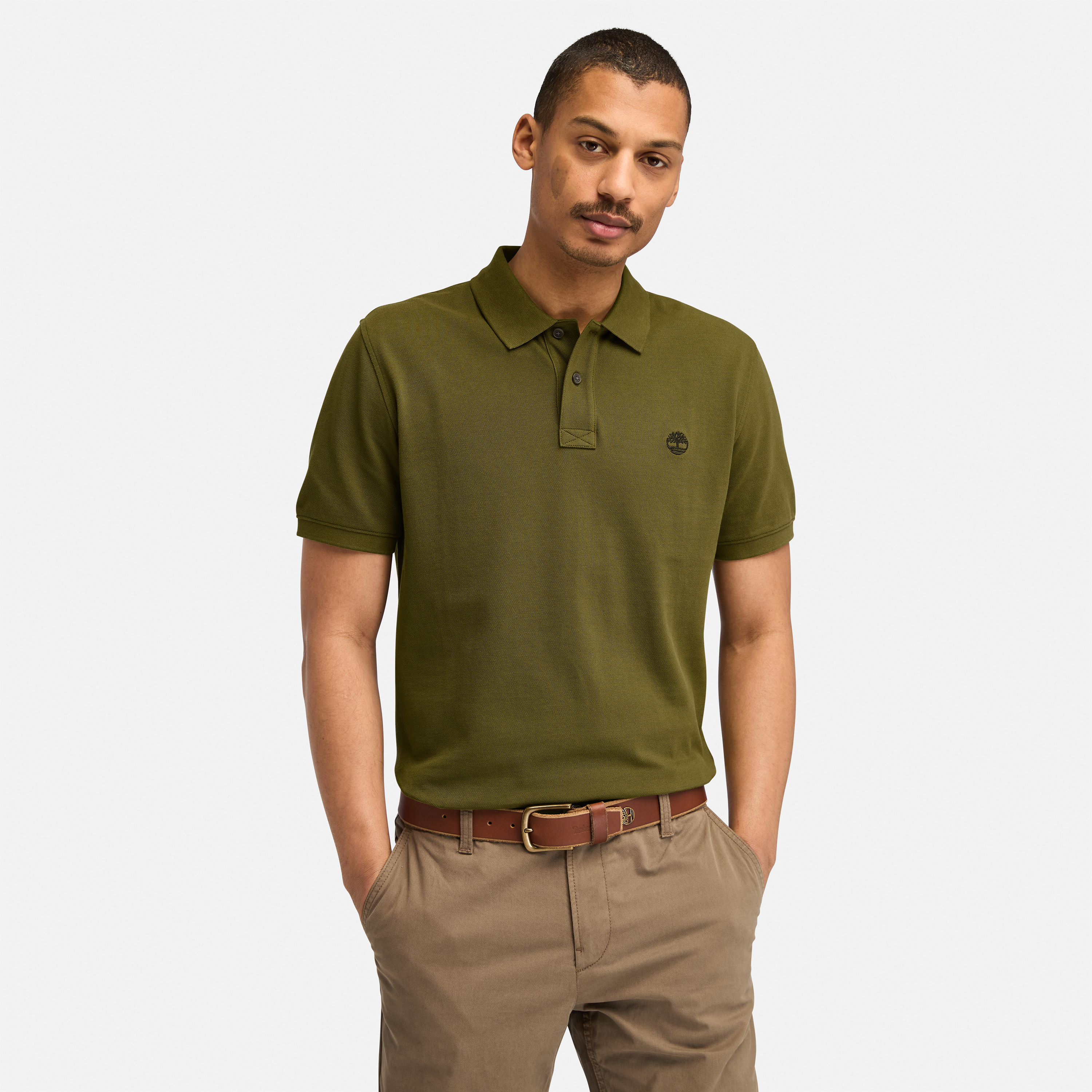 Millers River Pique Short Sleeve Polo for Men