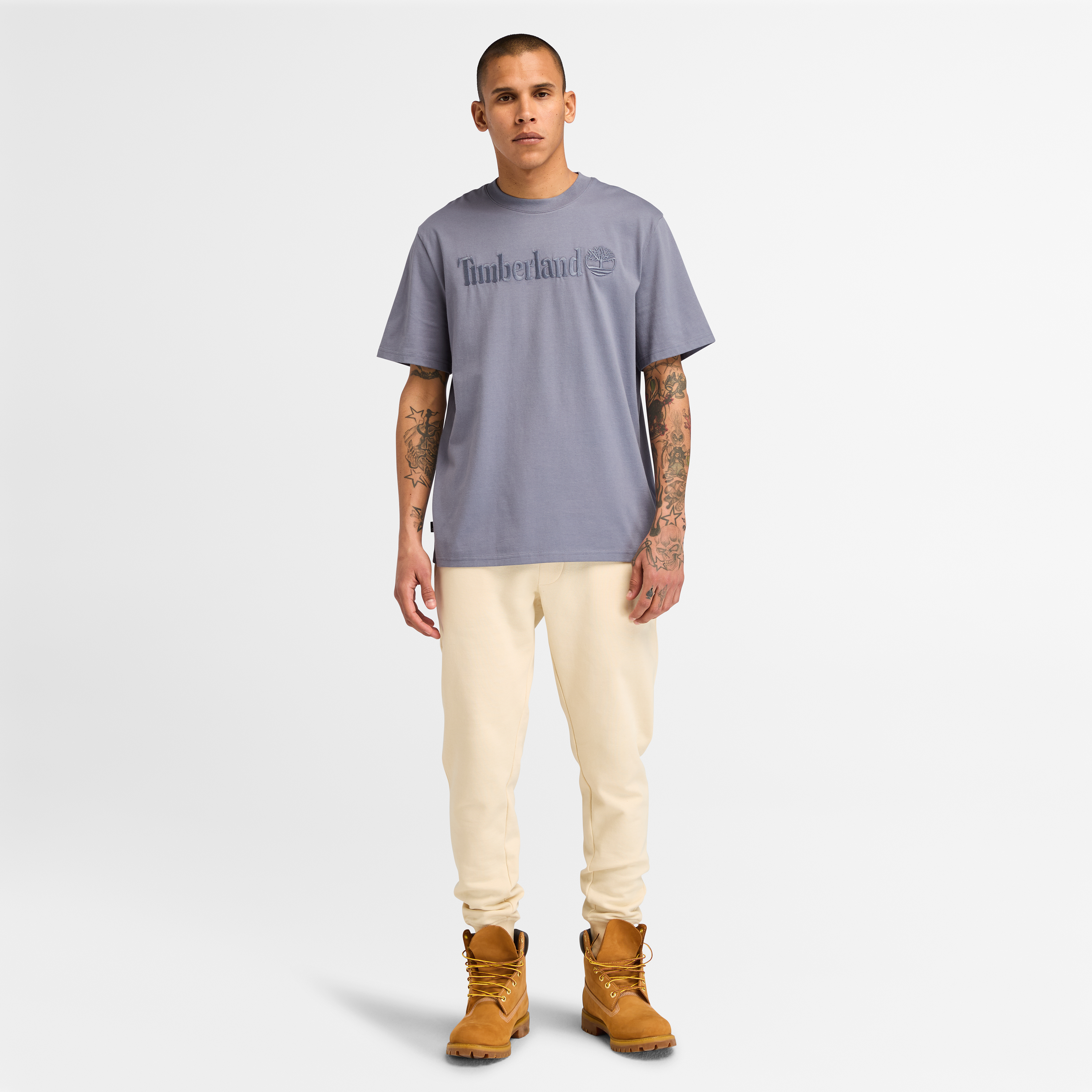 Embroidery Tonal T-Shirt for Men