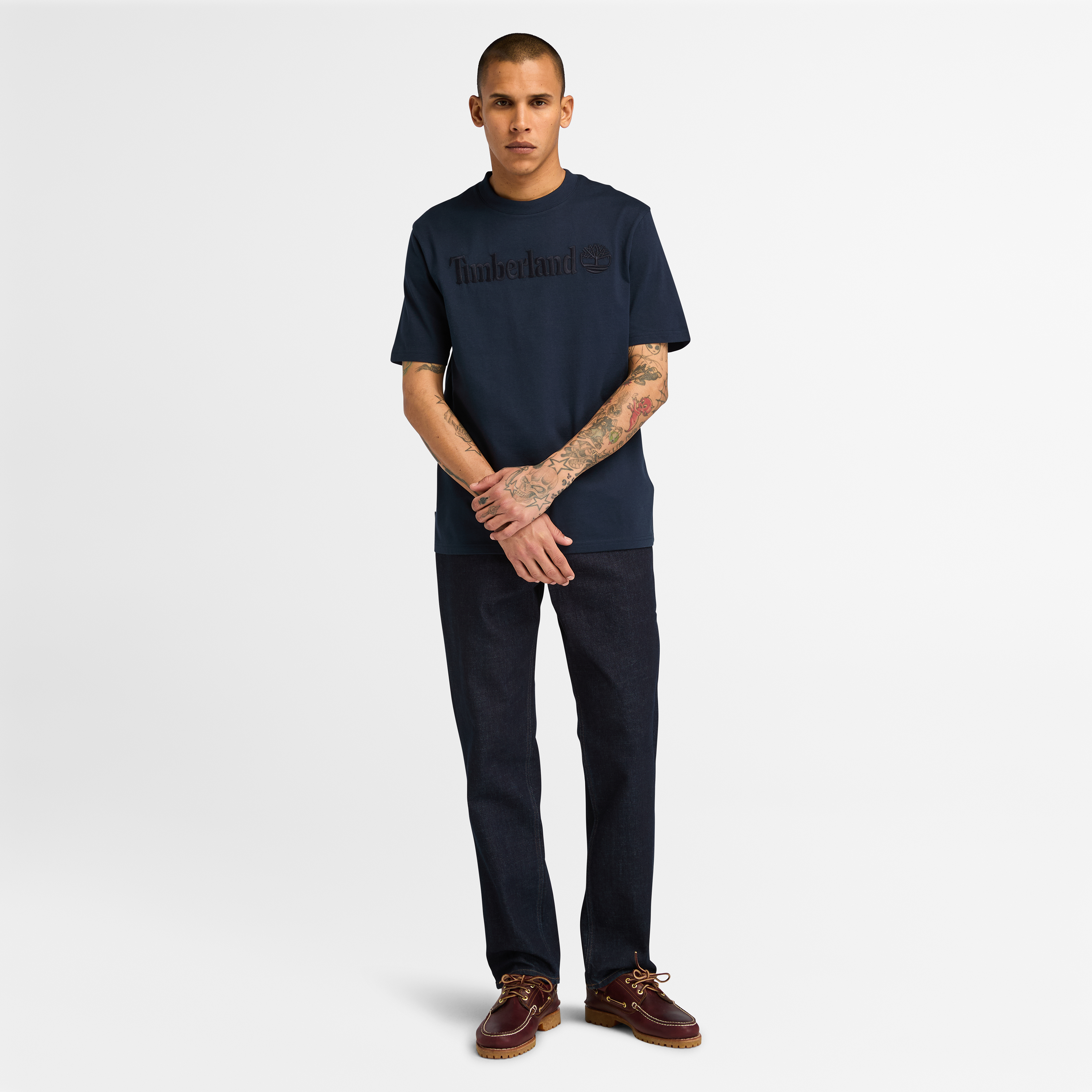 Embroidery Tonal T-Shirt for Men