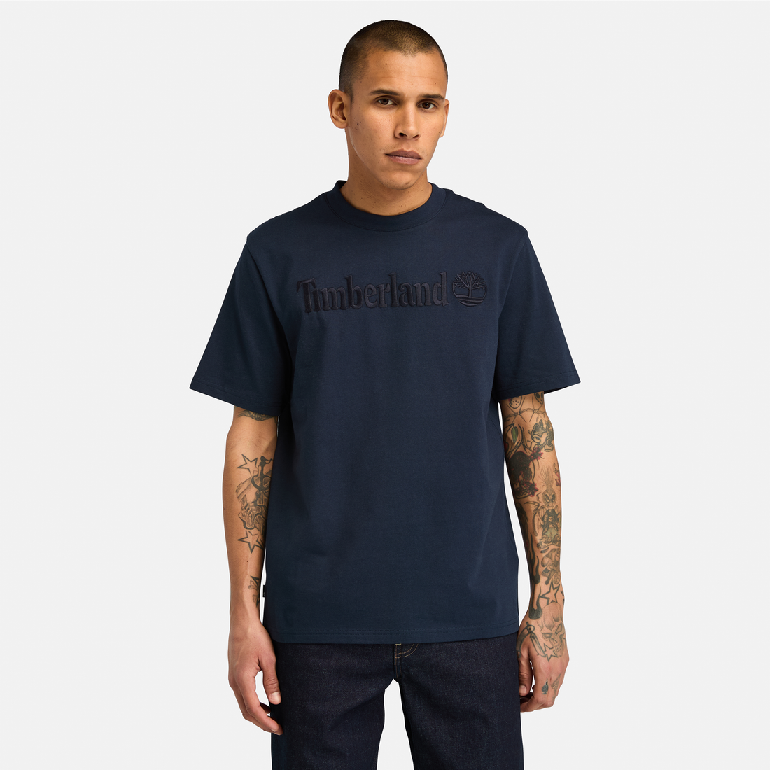 Embroidery Tonal T-Shirt for Men