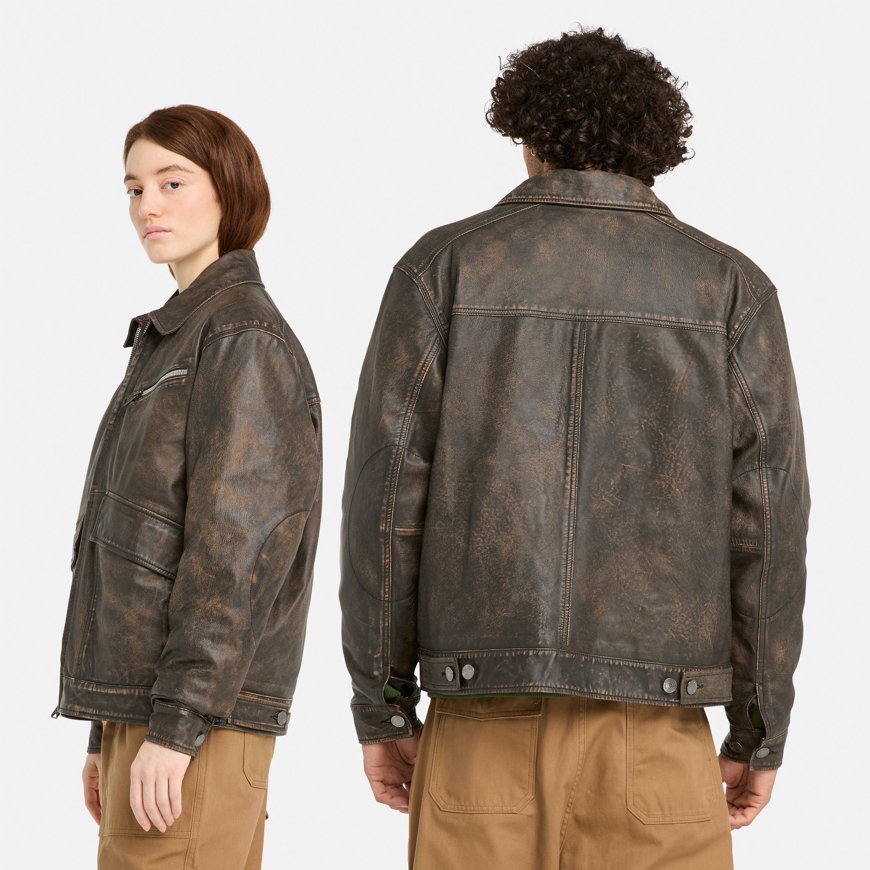 Strafford Leather Bomber Jacket For Men