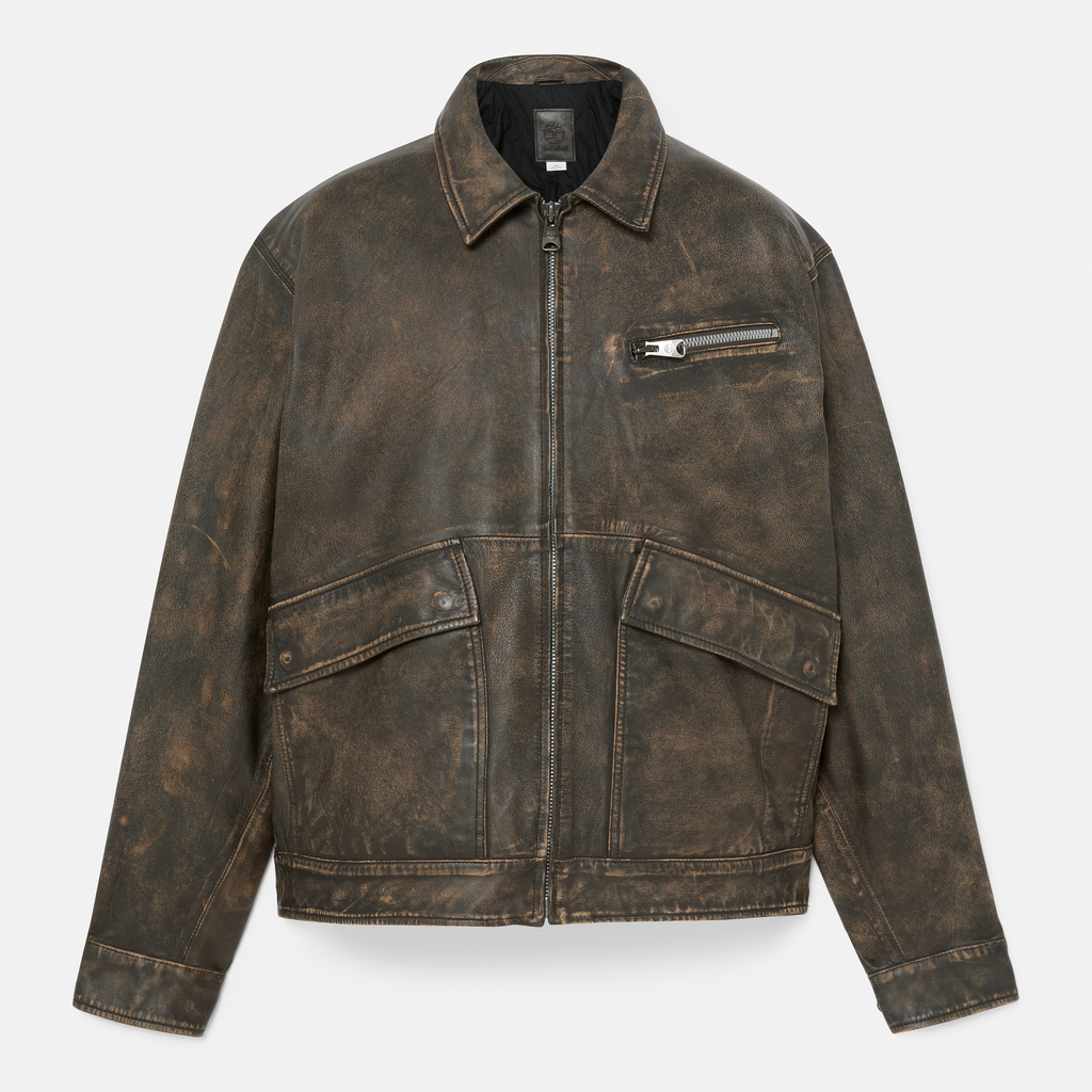 Strafford Leather Bomber Jacket For Men