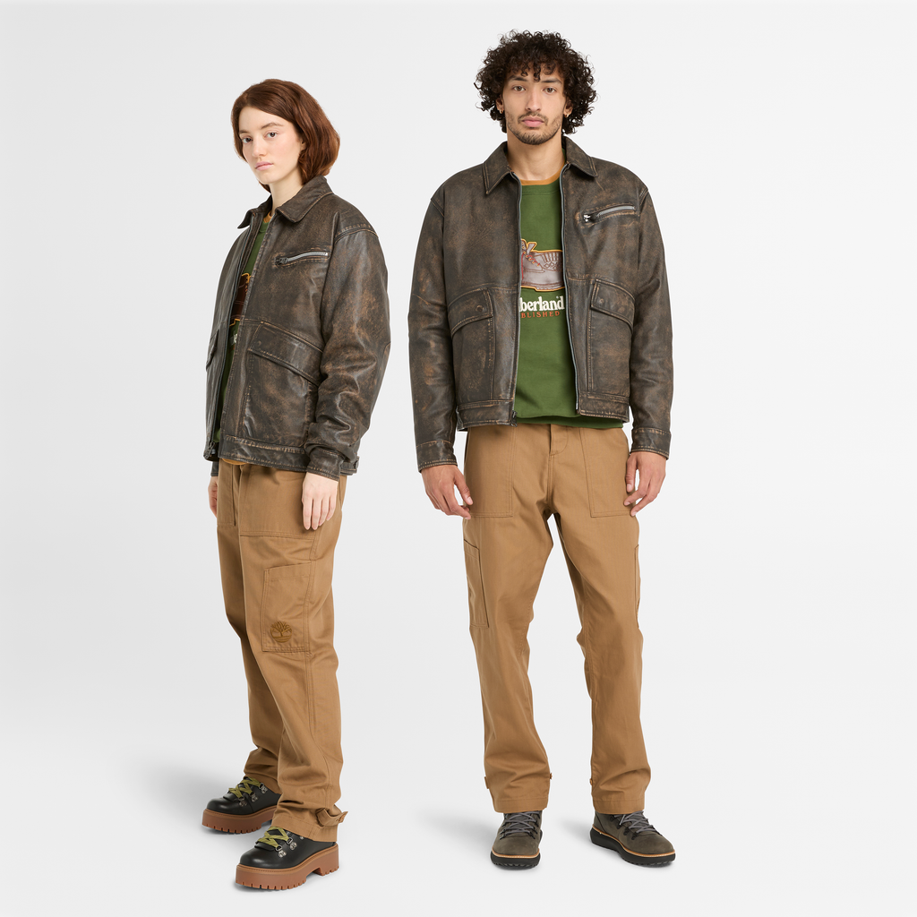 Strafford Leather Bomber Jacket For Men