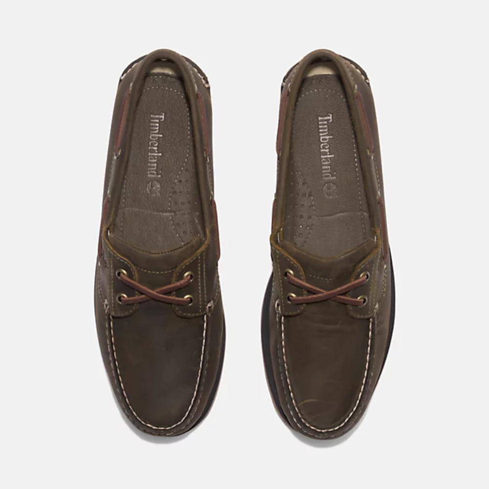 Classic Leather Boat Shoe For Men In Dark Green – Timberland South Africa