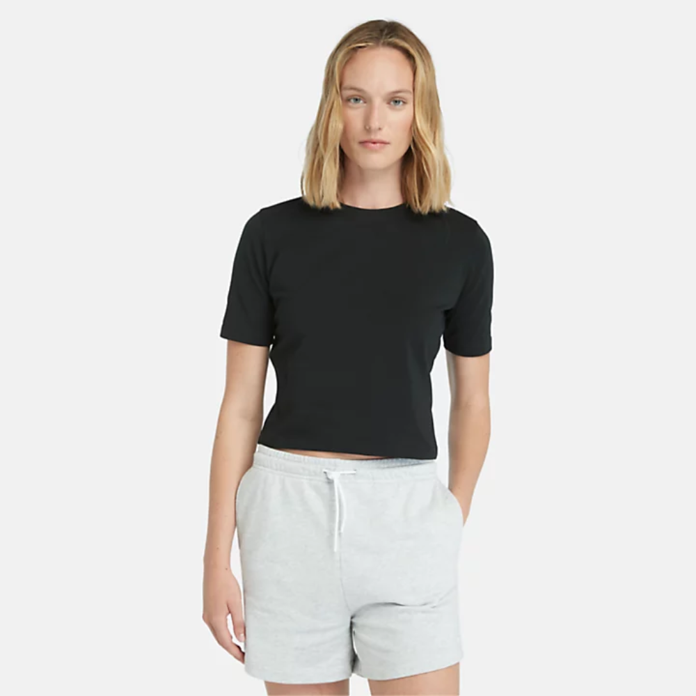Timberland Cropped T-Shirt For Women In Black
