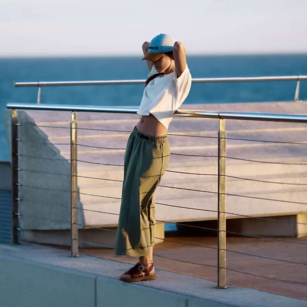 Timberland Cropped T-Shirt For Women In White