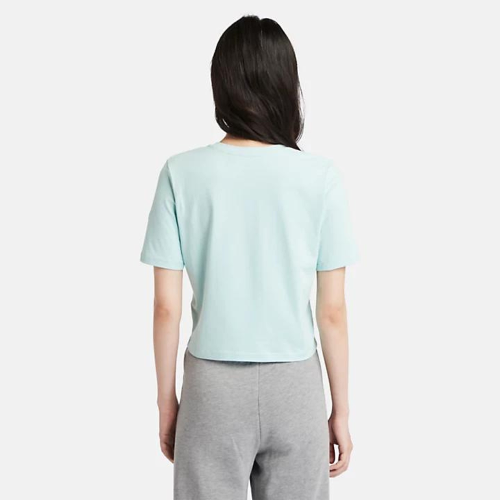 Timberland Cropped T-Shirt For Women In Light Blue