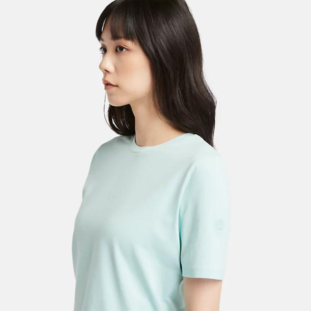 Timberland Cropped T-Shirt For Women In Light Blue