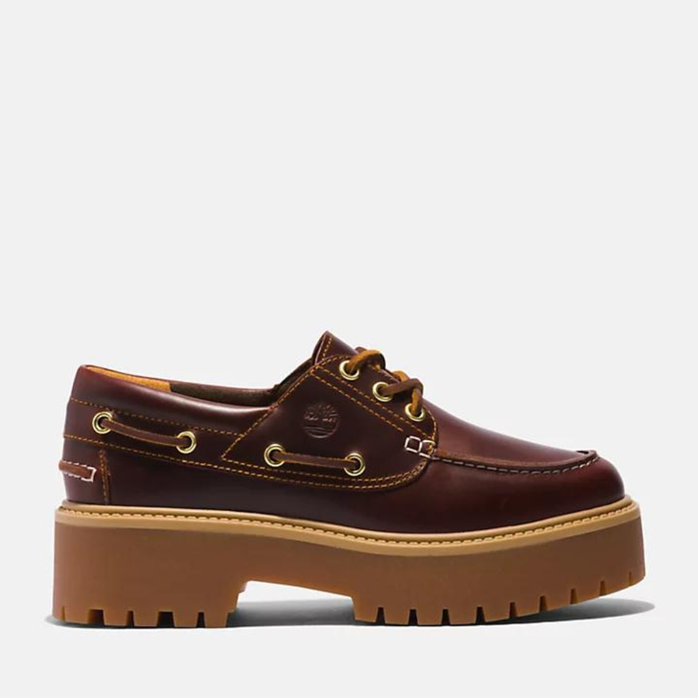 TIMBERLAND STONE STREET BOAT SHOE FOR WOMEN IN BURGUNDY