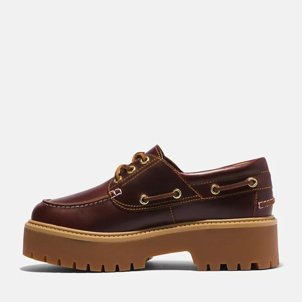 TIMBERLAND STONE STREET BOAT SHOE FOR WOMEN IN BURGUNDY