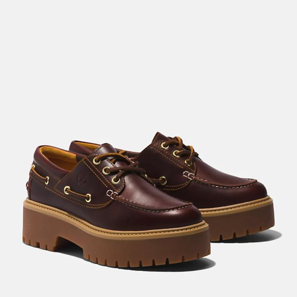 TIMBERLAND STONE STREET BOAT SHOE FOR WOMEN IN BURGUNDY