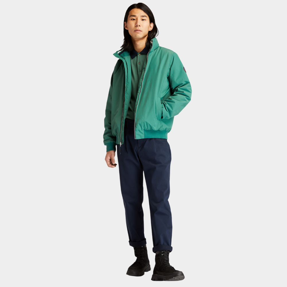 TIMBERLAND SAILOR PERFORMANCE BOMBER JACKET FOR MEN IN GREEN