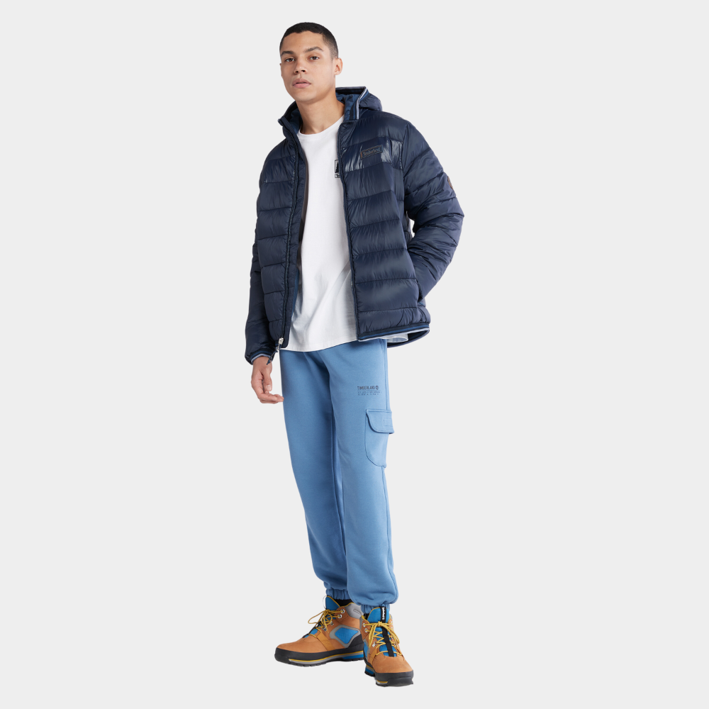 TIMBERLAND MID WEIGHT HOODED JACKET FOR MEN IN DEEP BLUE