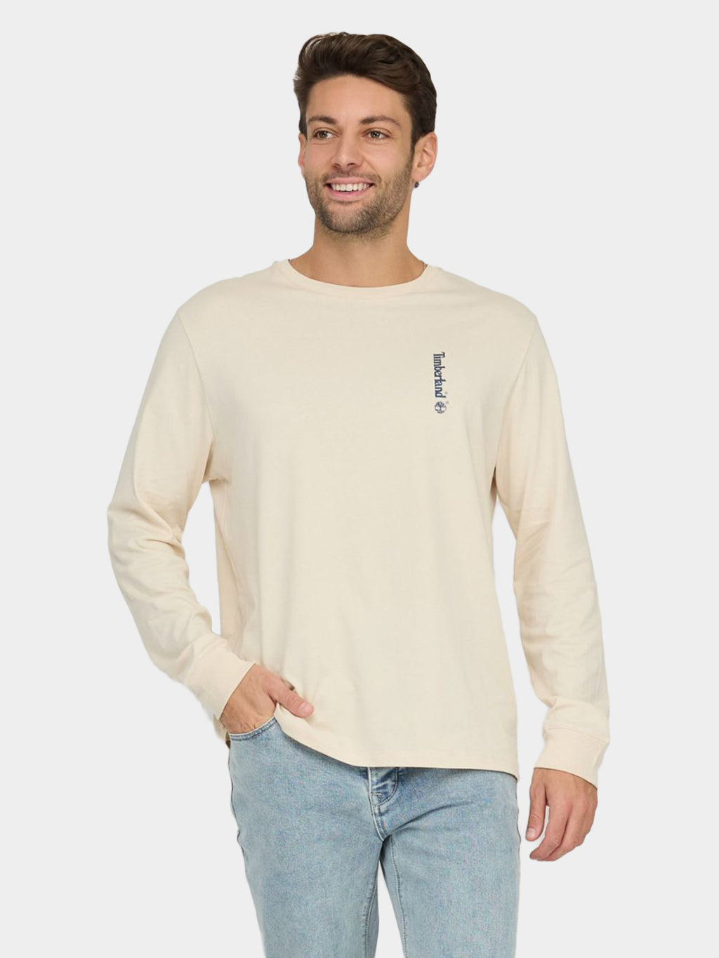 'Illustrated Wood'' Long Sleeve T-Shirt For Men